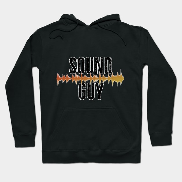 Sound Guy | Yellow Sound Wave Hoodie by AudioWear